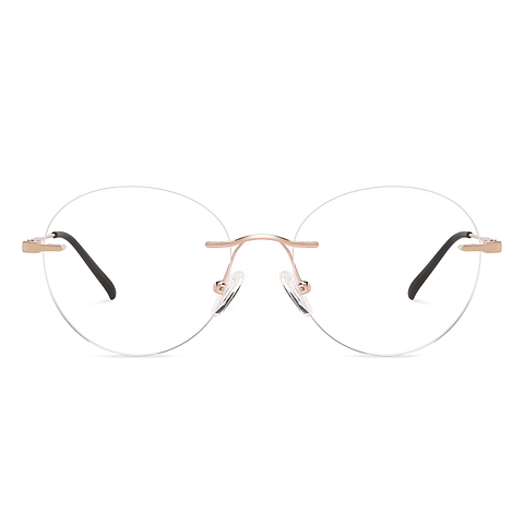 Vincent Chase Online Gold Rimless Round right side