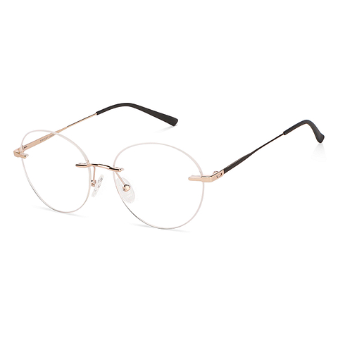 Vincent Chase Online Gold Rimless Round left side