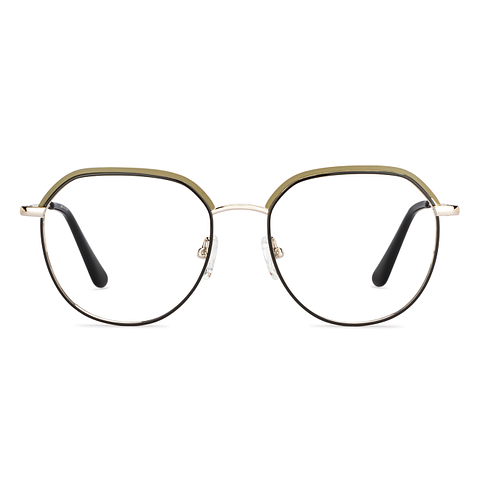 Vincent Chase Online Bottle Green Full Rim Geometric left side