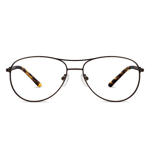 Vincent Chase Online Light Brown Full Rim Aviator left side