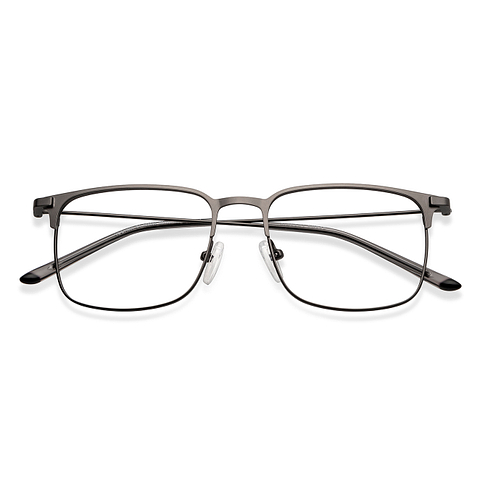 Vincent Chase Online Gunmetal Full Rim Square left side