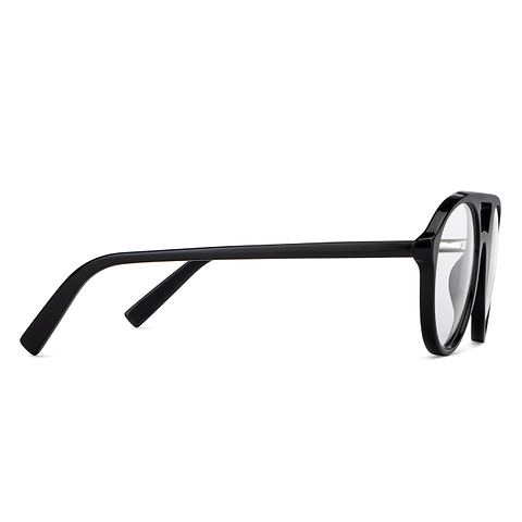 Vincent Chase Online Black Full Rim Aviator left side