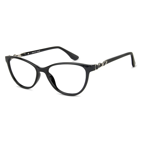 Vincent Chase Black Full Rim Cat Eye left side