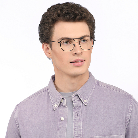 Vincent Chase Online Black Full Rim Geometric left side