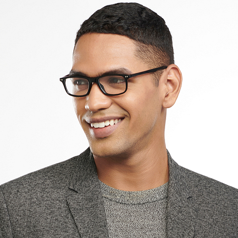 Vincent Chase Online Black Full Rim Rectangle left side