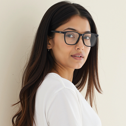 Vincent Chase Black Full Rim Square right side