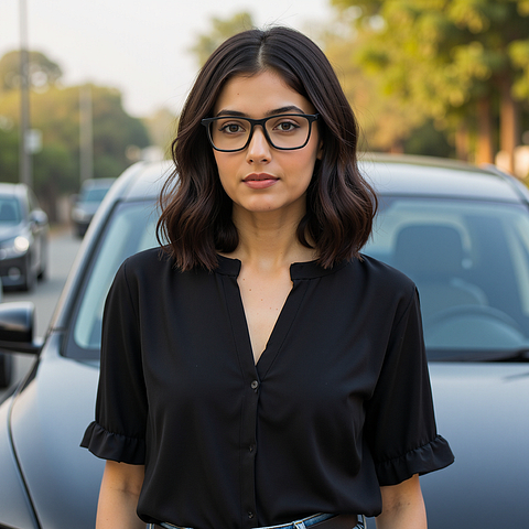 Vincent Chase Black Full Rim Square right side