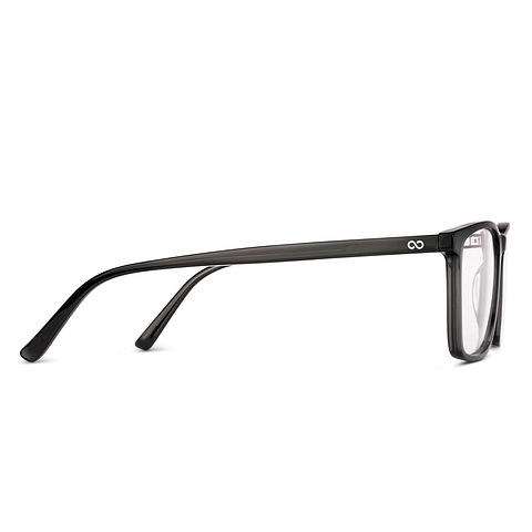 Vincent Chase Black Full Rim Square left side