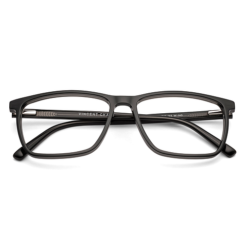 Vincent Chase Black Full Rim Square left side