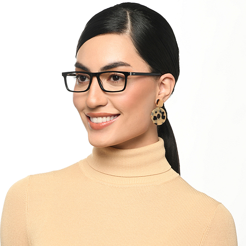Vincent Chase Black Full Rim Rectangle right side