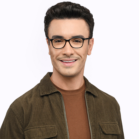 Vincent Chase Black Full Rim Rectangle right side