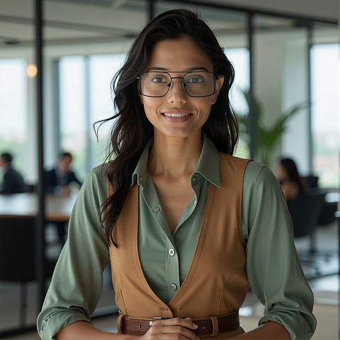 Vincent Chase Black Full Rim Square right side