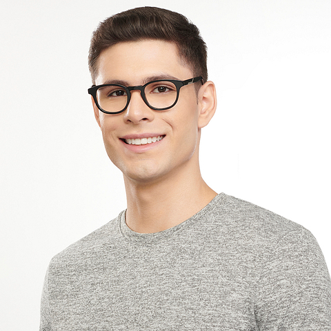 Vincent Chase Online Black Full Rim Round right side