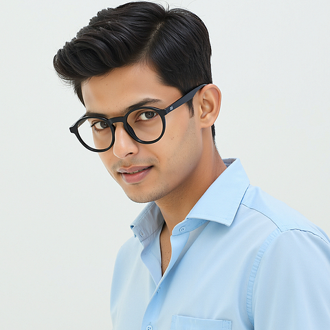 Vincent Chase Online Black Full Rim Round left side Vincent Chase Online Black Full Rim Round left side