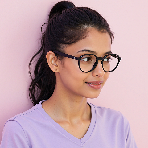 Vincent Chase Online Black Full Rim Round left side Vincent Chase Online Black Full Rim Round left side