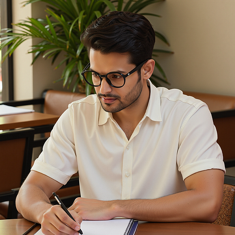 Vincent Chase Online Black Full Rim Round left side Vincent Chase Online Black Full Rim Round left side