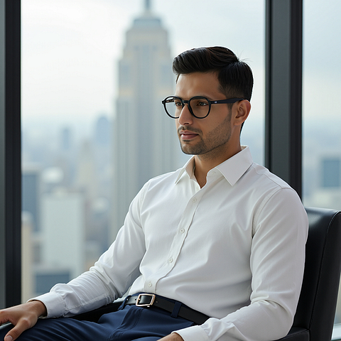 Vincent Chase Online Black Full Rim Round left side Vincent Chase Online Black Full Rim Round left side