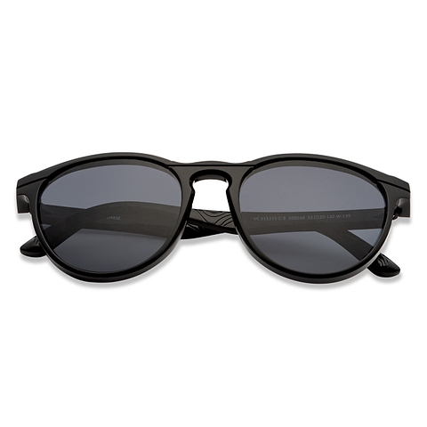 Vincent Chase Polarized Black Full Rim Round left side