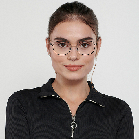 Vincent Chase Online Black Full Rim Round left side