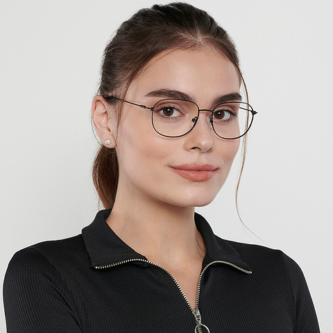 Vincent Chase Online Black Full Rim Round right side