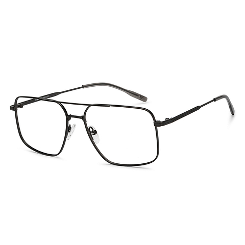 Vincent Chase Black Full Rim Square left side