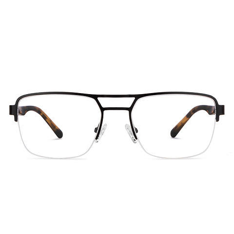 Vincent Chase Online Black Half Rim Square left side