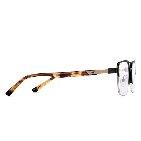 Vincent Chase Online Black Half Rim Square left side