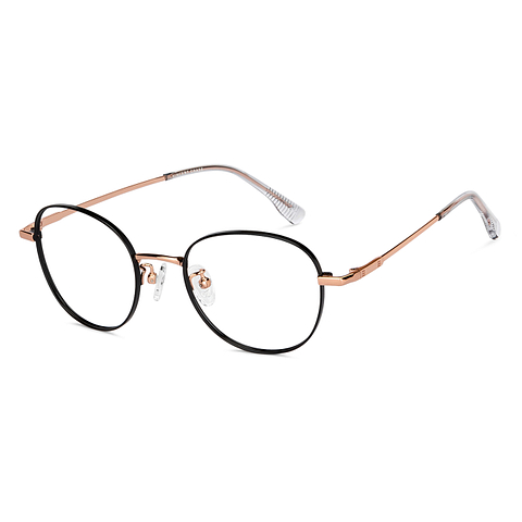 Vincent Chase Black Gold Full Rim Round left side