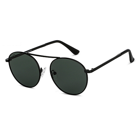 Vincent Chase Polarized Black Full Rim Round left side