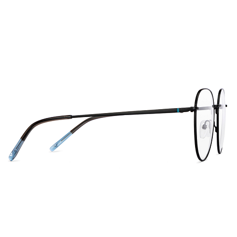 Vincent Chase Online Black Full Rim Round left side