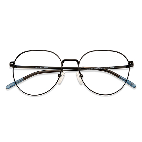 Vincent Chase Online Black Full Rim Round left side
