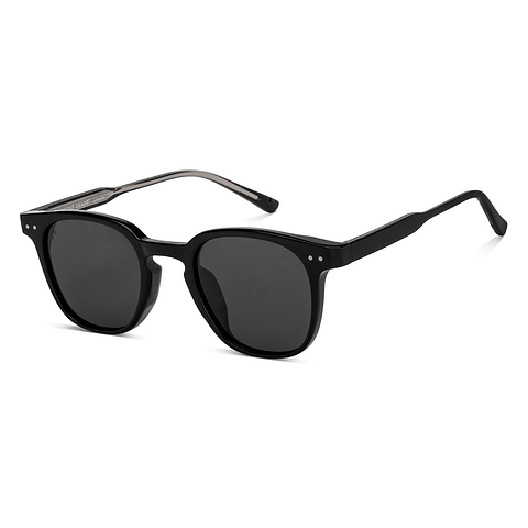 Vincent Chase Polarized Black Full Rim Round left side