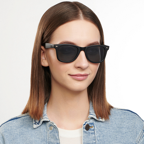 Vincent Chase Polarized Black Full Rim Square right side