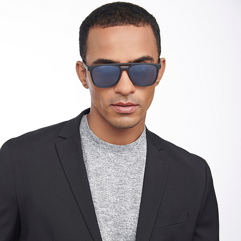 Vincent Chase Online Dark Gunmetal Full Rim Square right side