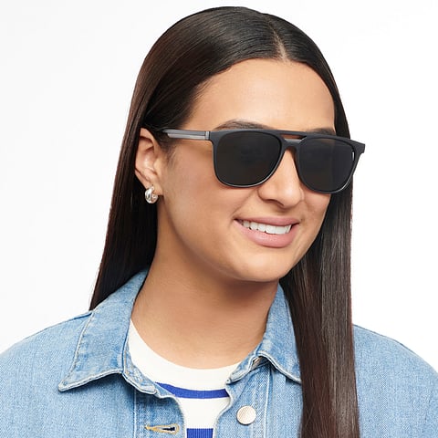Vincent Chase Polarized Black Full Rim Square right side