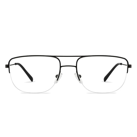 Vincent Chase Online Black Half Rim Square left side