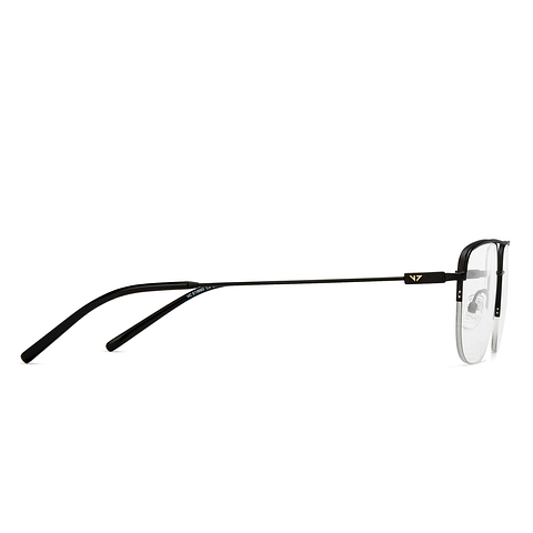 Vincent Chase Online Black Half Rim Square left side