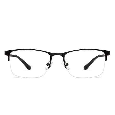 Vincent Chase Black Half Rim Rectangle right side