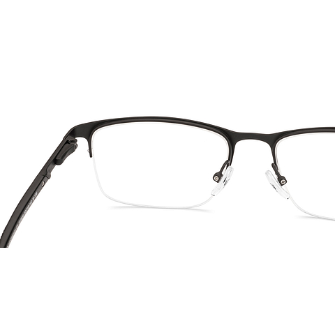 Vincent Chase Black Half Rim Rectangle right side