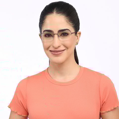 Vincent Chase Online Black Half Rim Rectangle right side