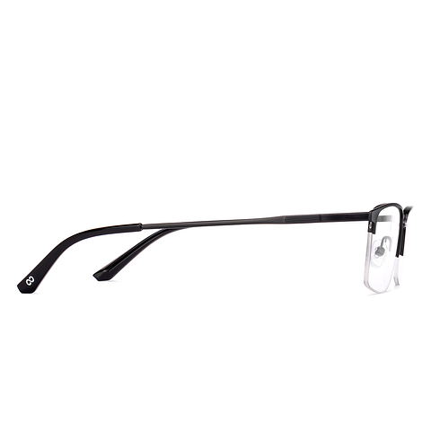 Vincent Chase Online Black Half Rim Rectangle left side