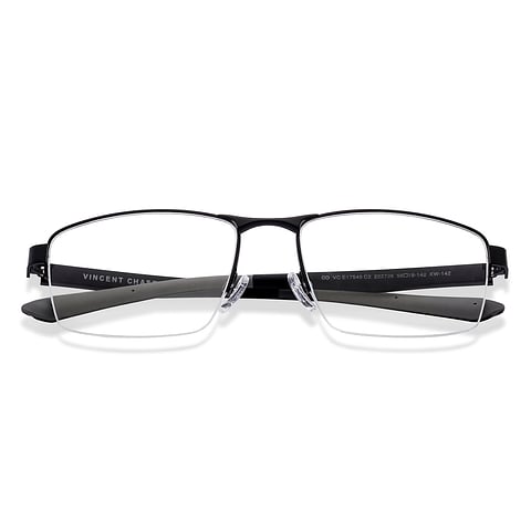 Vincent Chase Online Black Half Rim Rectangle left side
