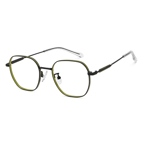 Vincent Chase Black Full Rim Geometric right side