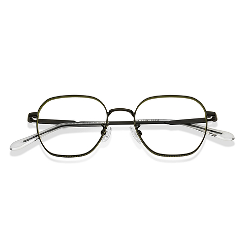 Vincent Chase Black Full Rim Geometric left side