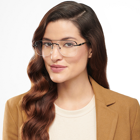 Vincent Chase Online Black Full Rim Square right side