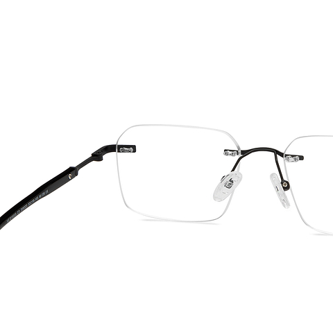 Vincent Chase Online Black Rimless Geometric right side