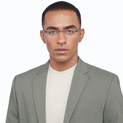 Vincent Chase Online Black Rimless Rectangle right side