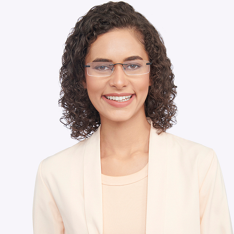 Vincent Chase Online Black Rimless Rectangle right side