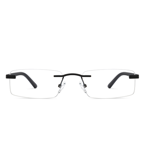 Vincent Chase Online Black Rimless Rectangle left side