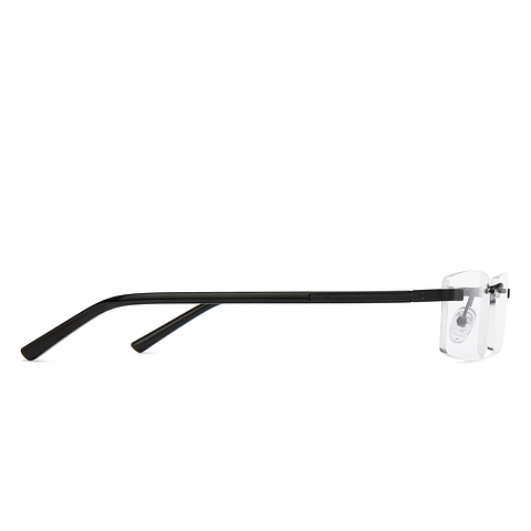 Vincent Chase Online Black Rimless Rectangle left side